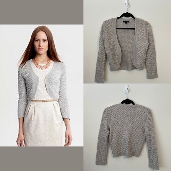 Gray Banana Republic Hook Front Knit Sweater - Picture 1 of 7